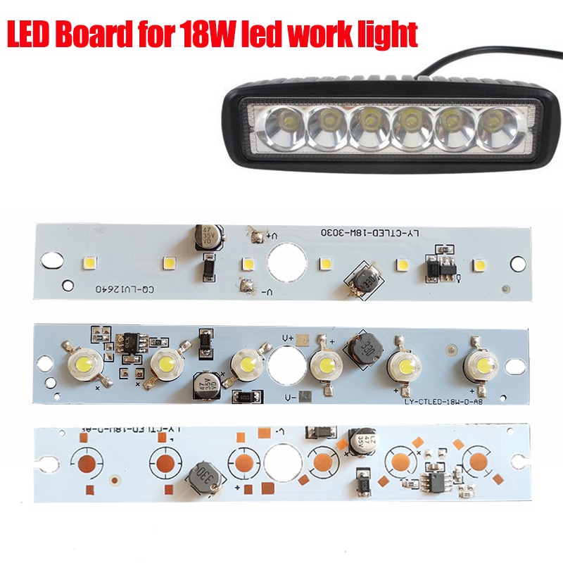4PCS LED Ʈ  18W ̹  6 LED PCB ..